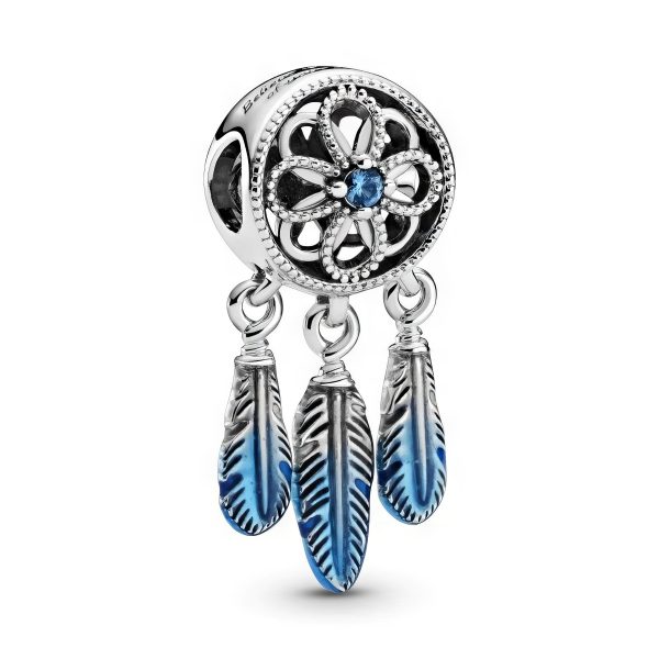 Dream Catcher Blue Feather