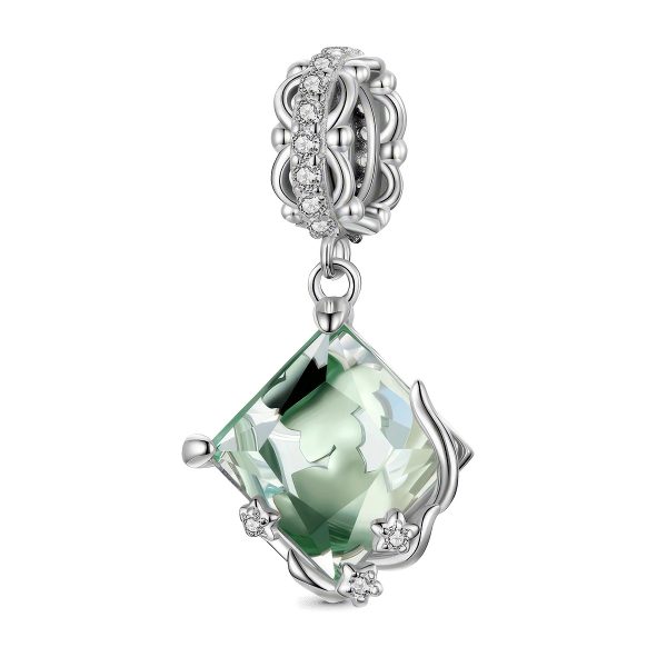 Green Filigree Dangle Charm